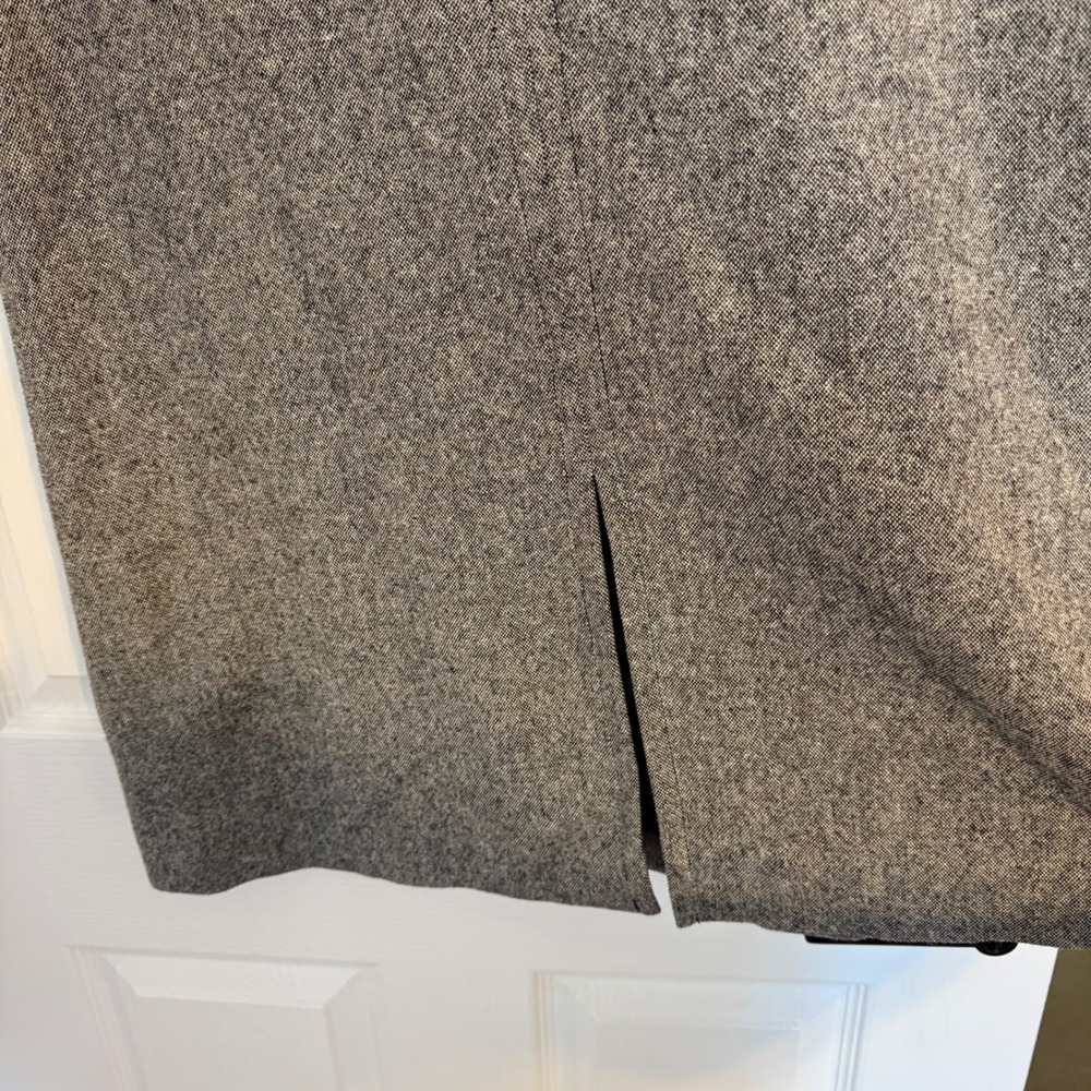 Pendleton Wool Gray Tweed Pencil Skirt Lined Career Classic Office Size 12 - Picture 2 of 7